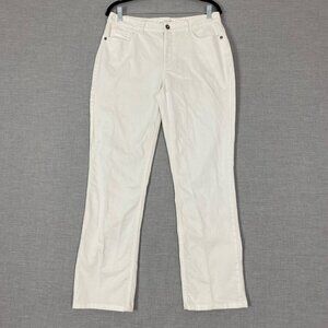 Northern Reflections Town Jeans White Mid Rise Straight Leg Sz 8 Regular